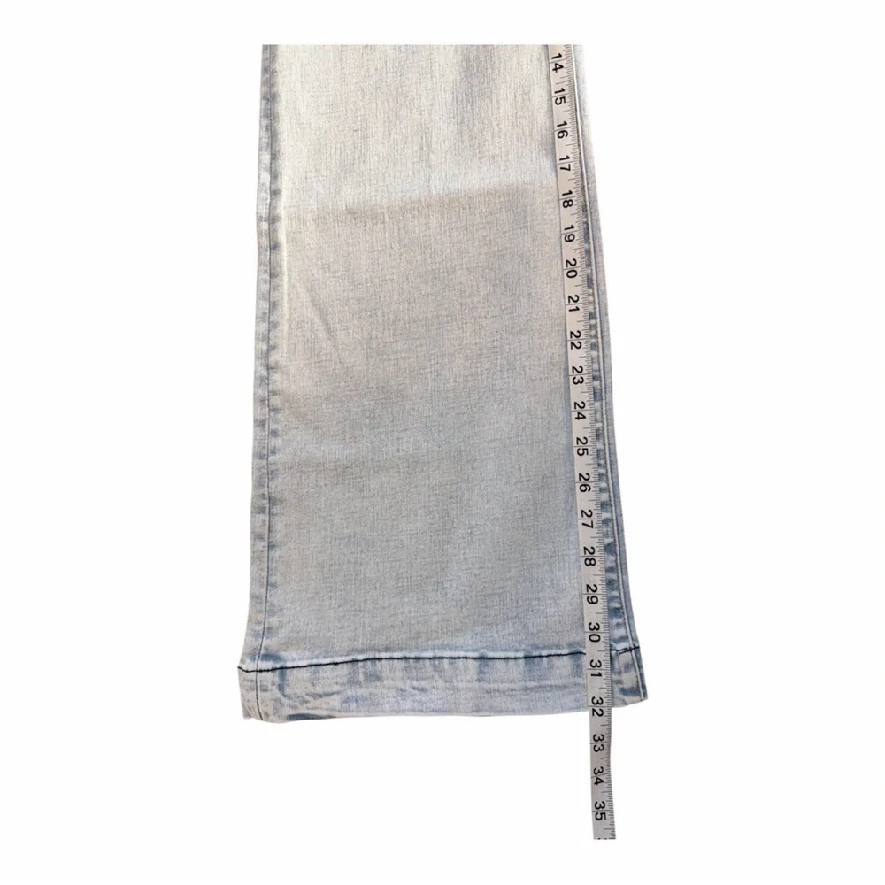 RANCH DRESSN SIGNATURE LIGHT WASH TROUSER SIZE LARGE 12 MIDRISE STRETCH NWT - Picture 4 of 5